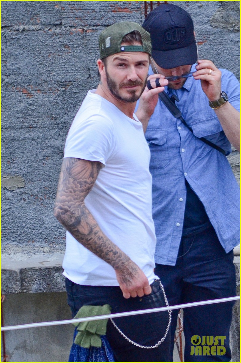 david beckham goes shirtless on his balcony in rio 04