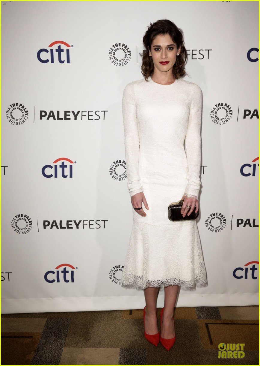 lizzy caplan michael sheen masters of sex at paleyfest 113078074