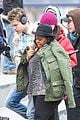 chord overstreet give amber riley jacket to stay warm 02