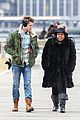 chord overstreet give amber riley jacket to stay warm 15