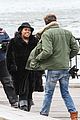 chord overstreet give amber riley jacket to stay warm 19