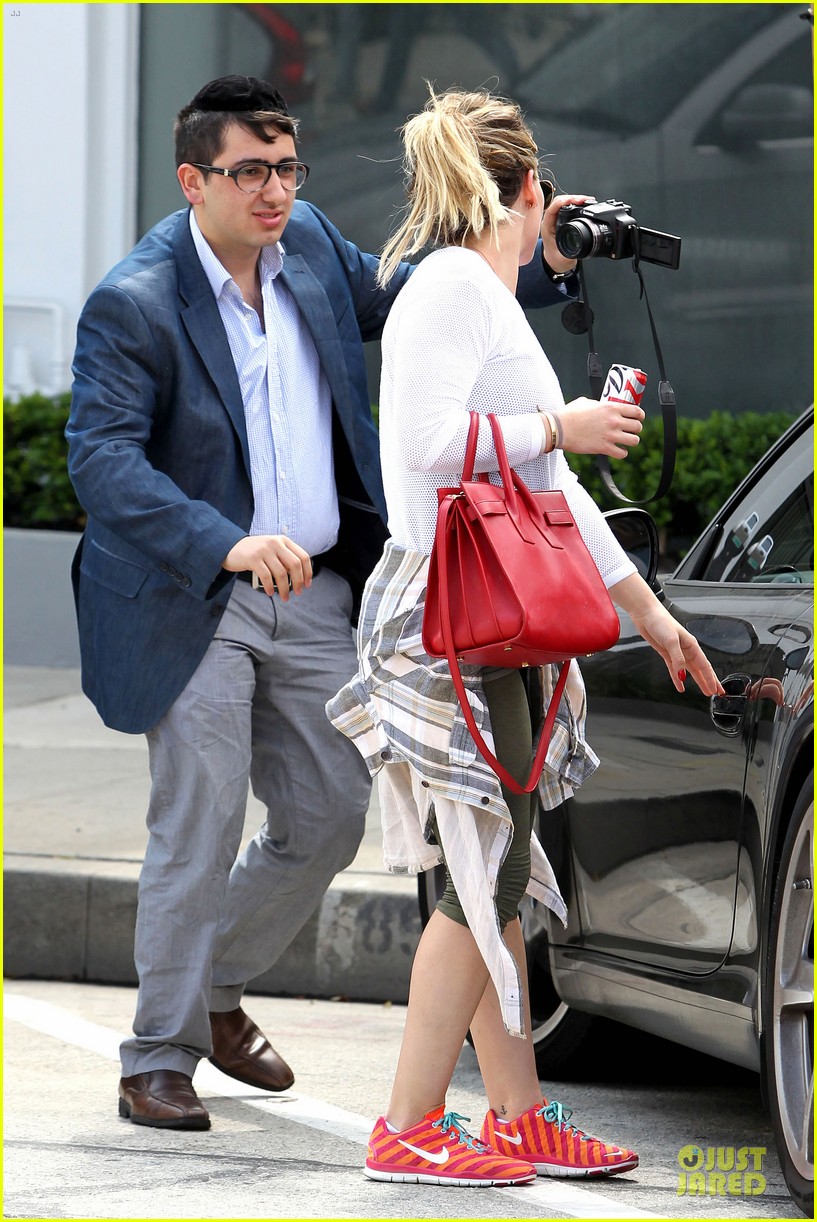 hilary duff stylish with red 153076530