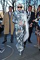 lady gaga shines in silver foil outfit 03