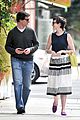 anne hathaway is black white chic for lunch with a pal 05