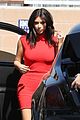 kim kardashian shows her figure in a tight little red dress 02