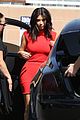 kim kardashian shows her figure in a tight little red dress 04