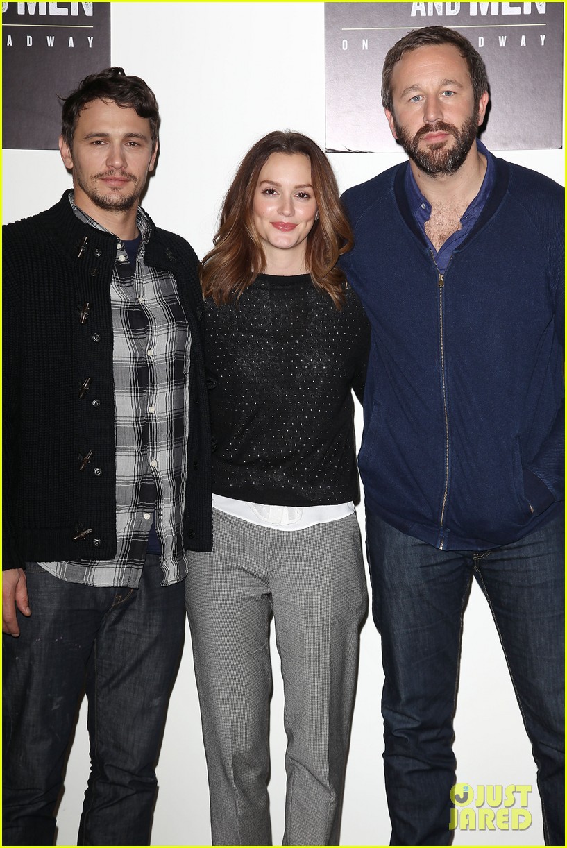 leighton meester james franco of mice men broadway preview 22