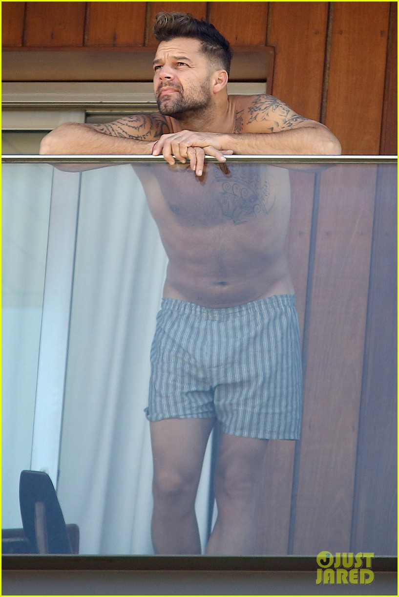 ricky martin goes shirtless in only his boxers in rio 113071821