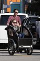 stephen moyer is quite the chauffeur peddles anna paquin in their twins bike carrier 01