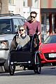 stephen moyer is quite the chauffeur peddles anna paquin in their twins bike carrier 03