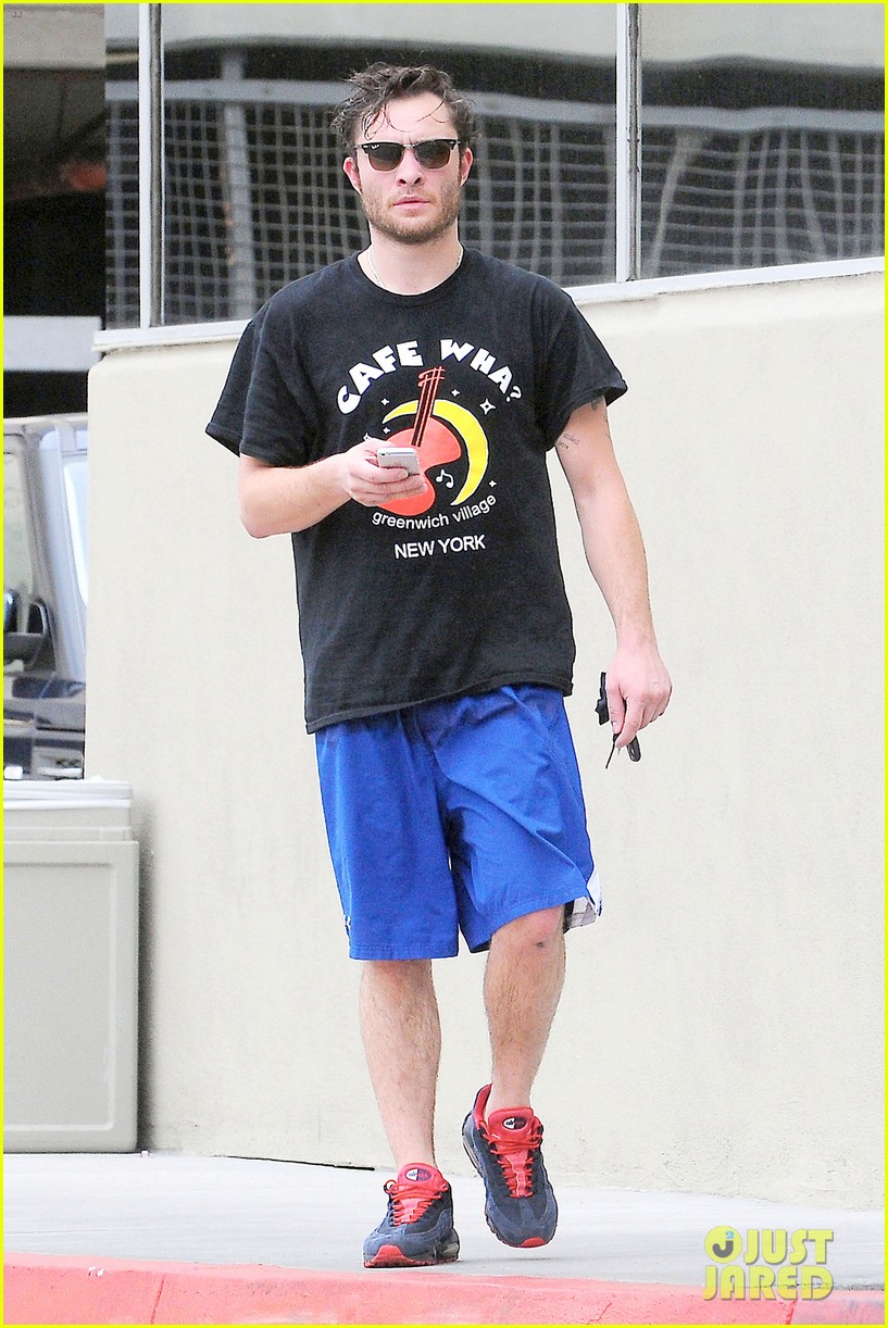 ed westwick hits the gym with mystery gal with hot body 123070712