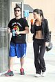 ed westwick hits the gym with mystery gal with hot body 10