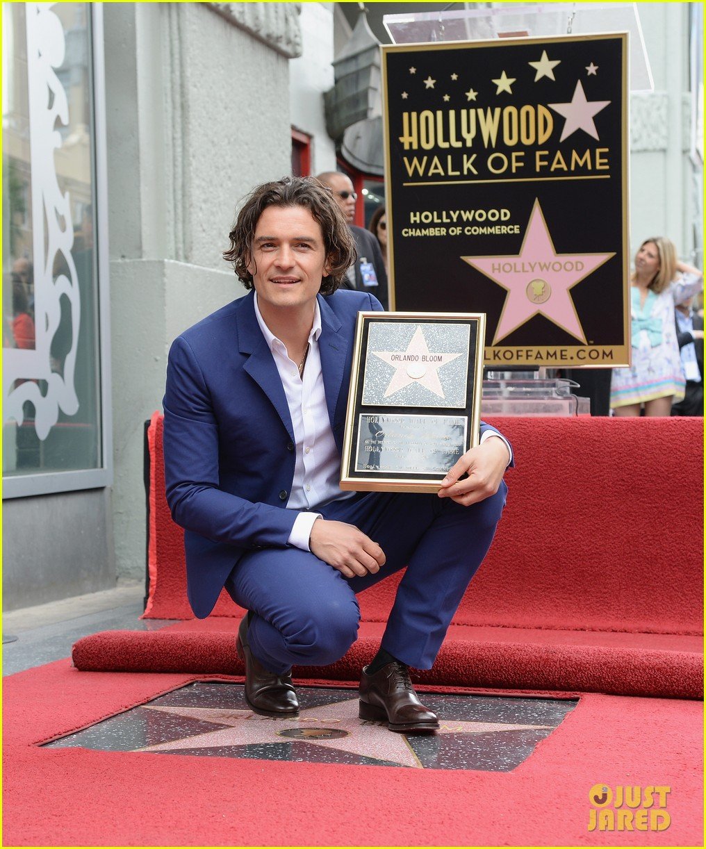 orlando bloom receives star on hollywood walk of fame 04