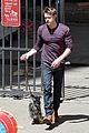 chord overstreet dotes on a dog its really cute 10