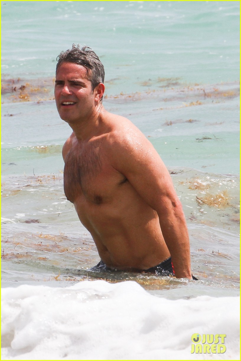 andy cohen shirtless uses tinder 083084792