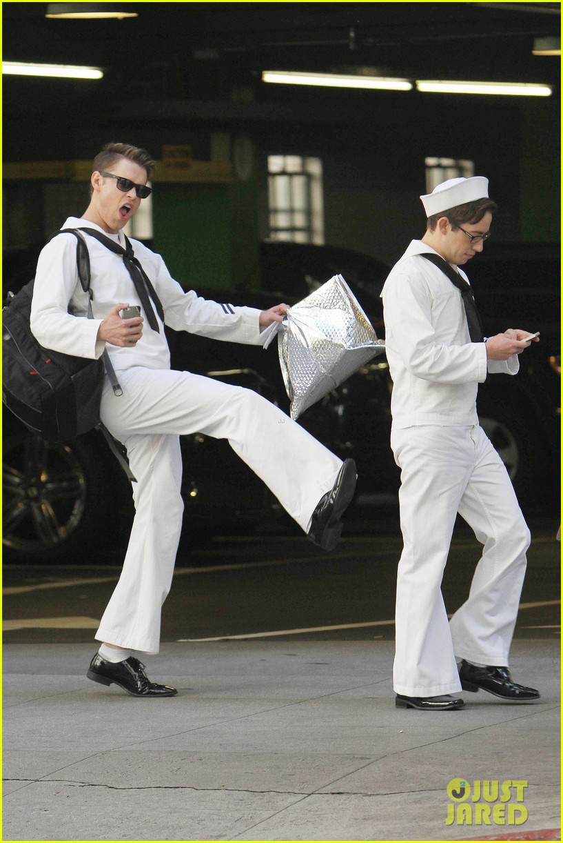 glee guys transform into super hot sailors check out their vintage fleet week looks 033083306