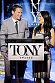 hugh jackman surprises jonathan groff lucy liu at tony awards announcements 07