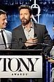 hugh jackman surprises jonathan groff lucy liu at tony awards announcements 10
