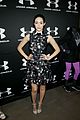 emmy rossum plays with shoes at under armour store launch 06