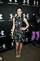 emmy rossum plays with shoes at under armour store launch 07