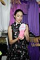 emmy rossum plays with shoes at under armour store launch 26