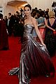 lily aldridge is wrapped in silver at met ball 2014 01