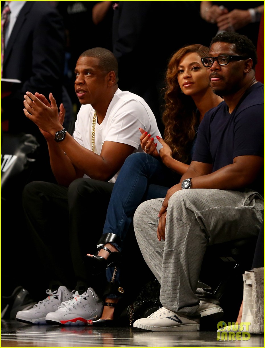 beyonce jay z nets game after solange fight leaks 043112035