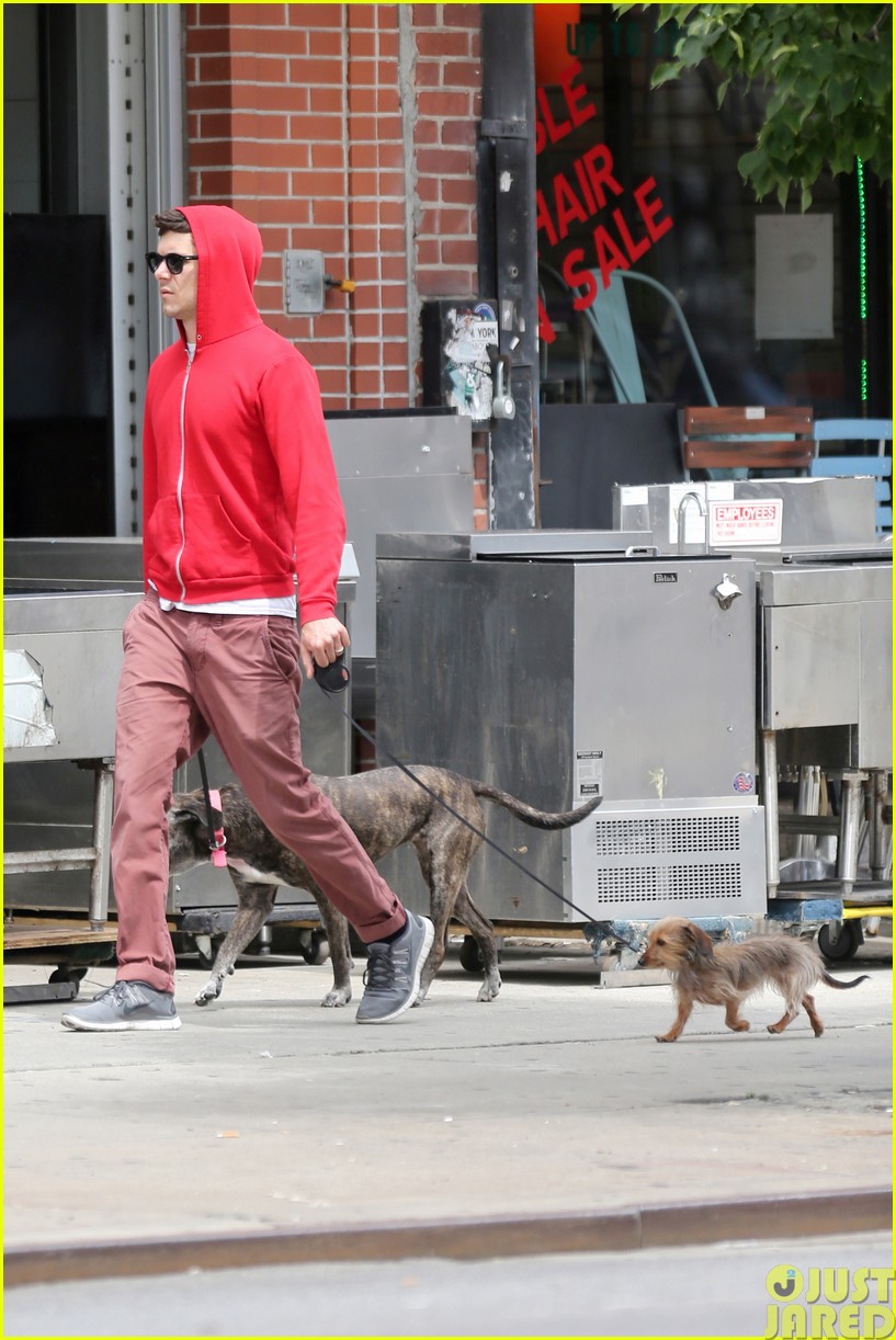 adam brody walks the dogs in his favorite sweatshirt063121663