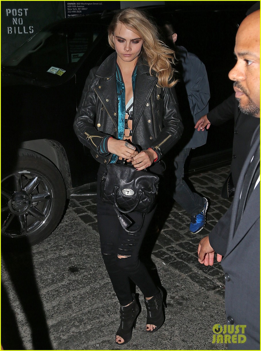 cara delevingne changes up her outfit for met ball after party 2014 01