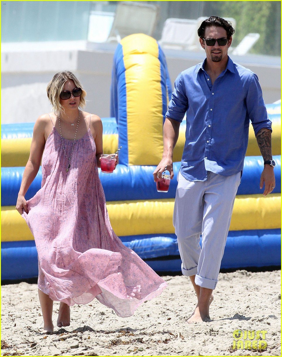 kaley cuoco hits up joel silvers memorial day party with ryan sweeting 233122556