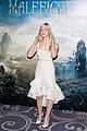 angelina jolie elle fanning are lovely in white at maleficent london 01