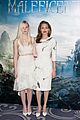 angelina jolie elle fanning are lovely in white at maleficent london 12