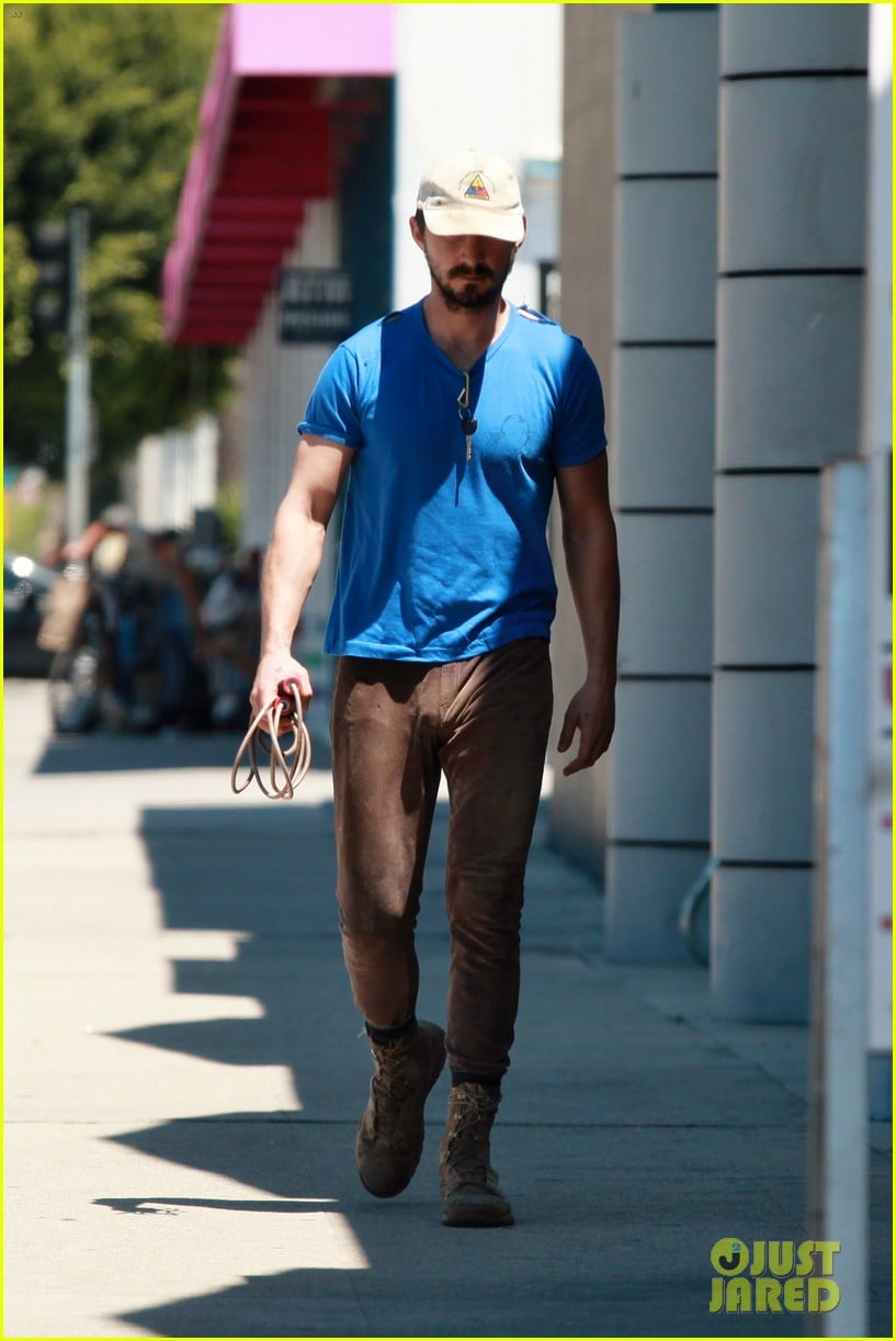 shia labeouf sure is dedicated to the gym these days 11