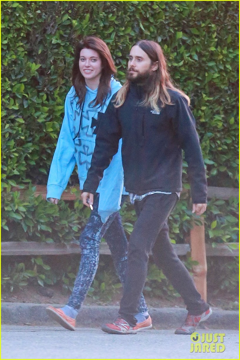 jared leto goes for a hike with a female companion 01