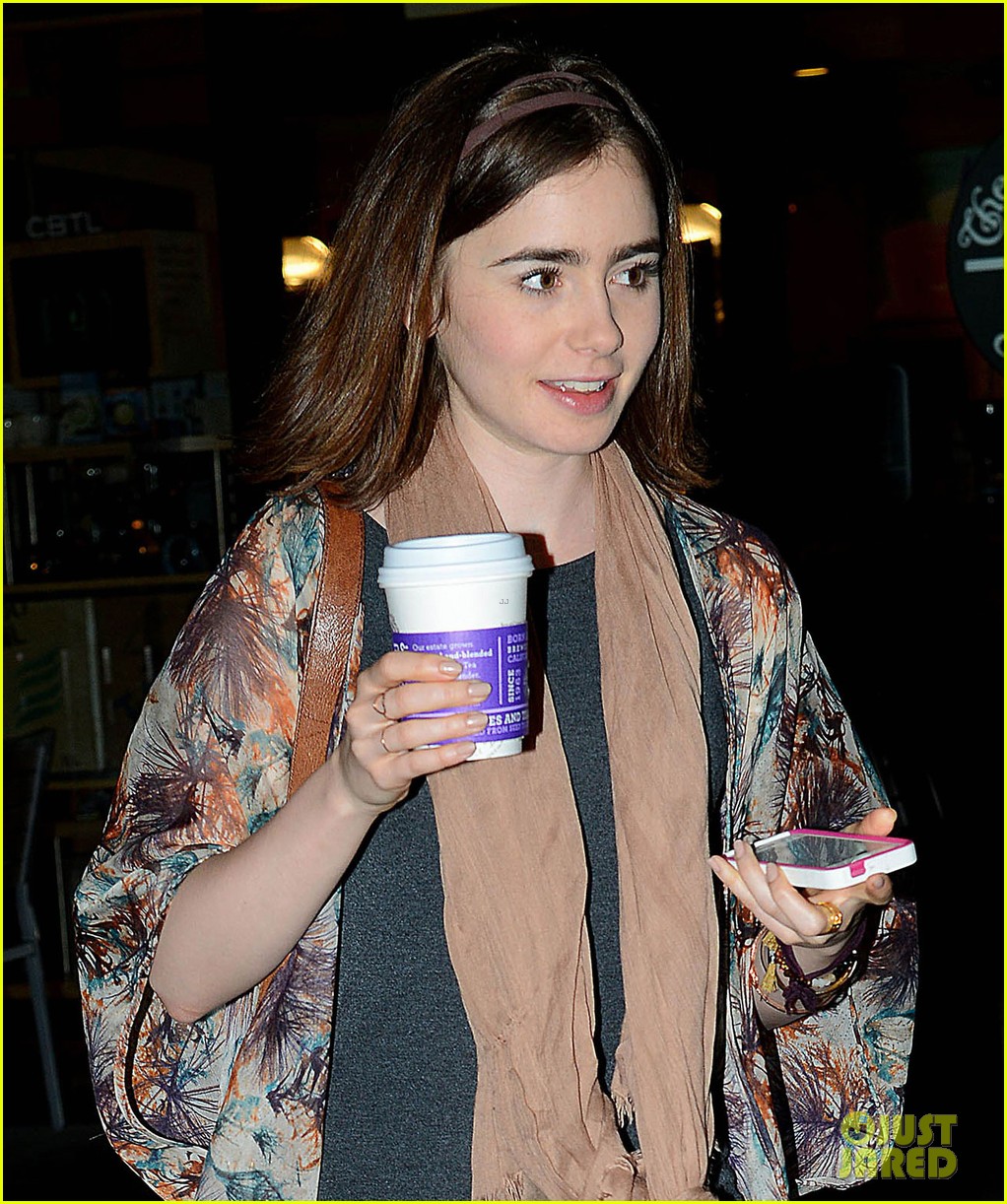 lily collins announced new fall face barrie knitwear 01