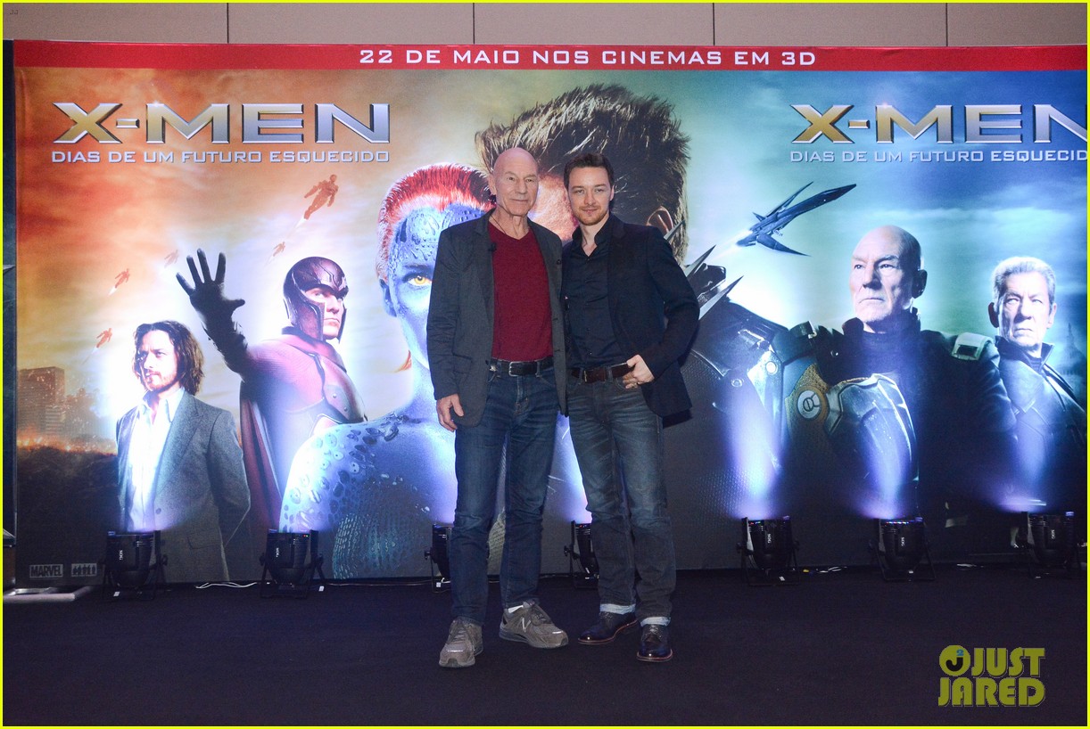 james mcavoy joins patrick stewart in sao paulo for x men press 06