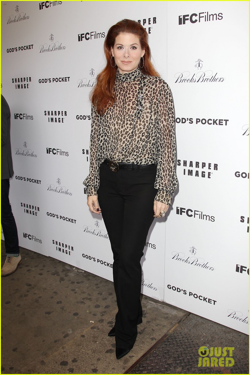 debra messing shows her support for philip seymour hoffman at gods pocket screening 013105522