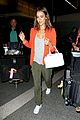 jessica alba red hot arrival at lax airport 07