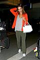 jessica alba red hot arrival at lax airport 12