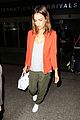 jessica alba red hot arrival at lax airport 14