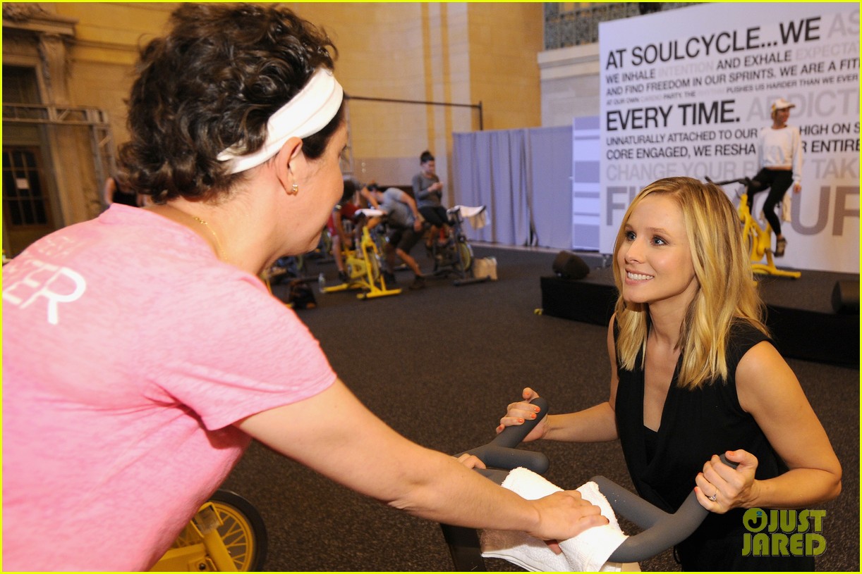kristen bell soulcycle american express events 08