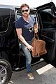 gerard butler jets out of town after quick trip 07