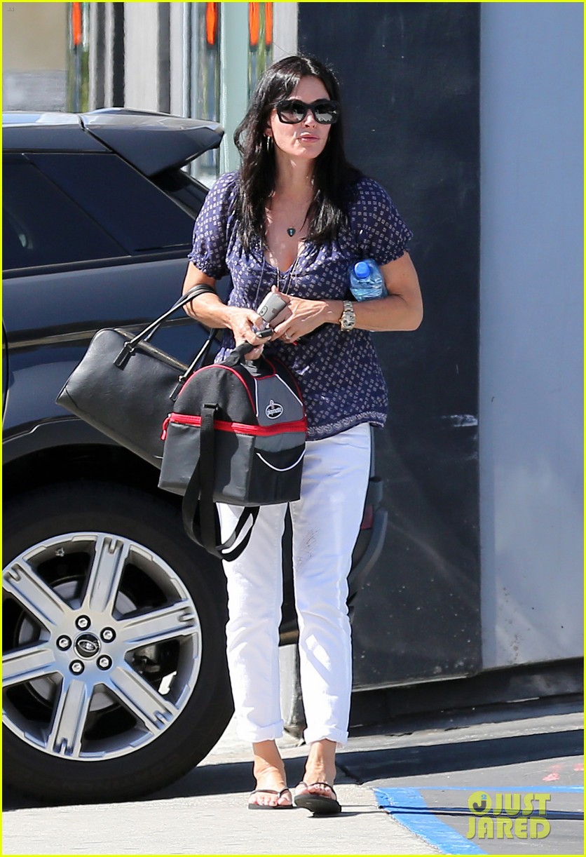 courteney cox meets up with her ex david arquette before her birthday 13