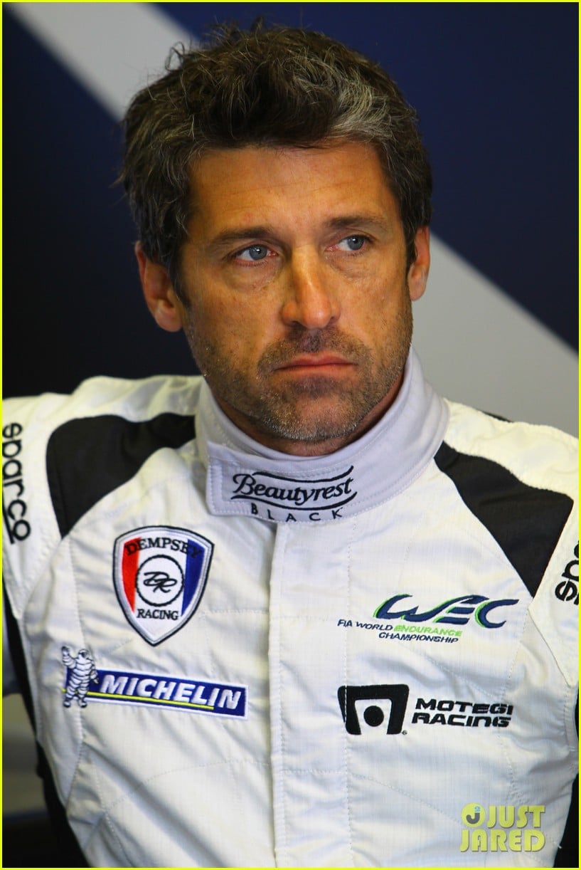 patrick dempsey gets behind the drivers wheel at le mans 133127326