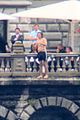 harry styles jumps into lake como 01