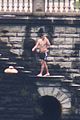harry styles jumps into lake como 02