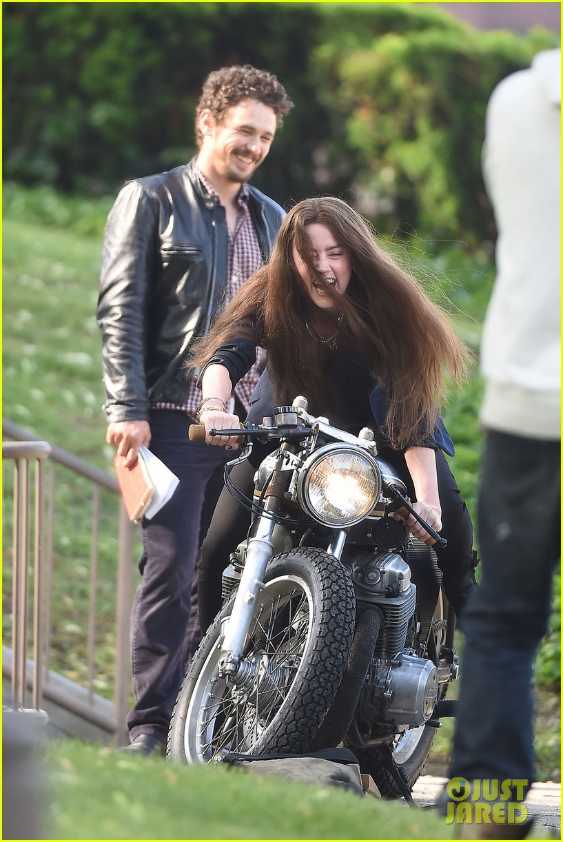 james franco wraps his arms around amber heard for motorcycle ride 053128095