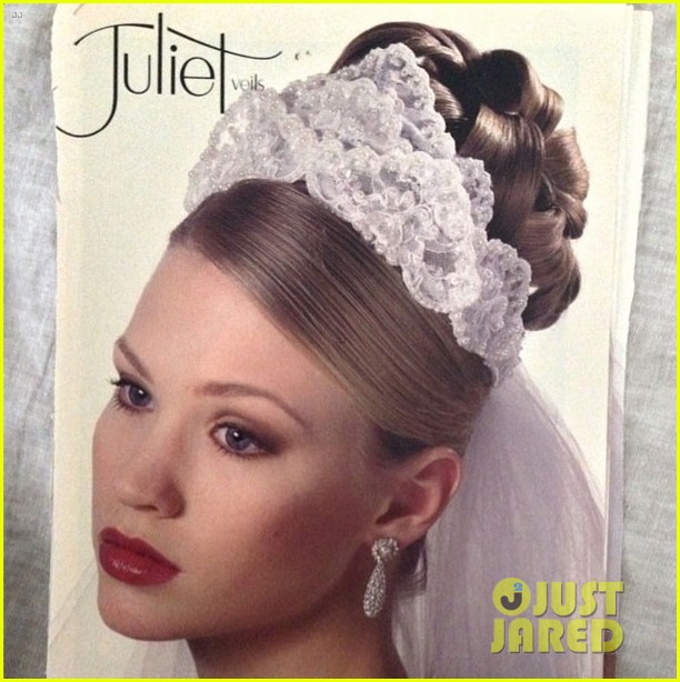 january jones throwback photo bridal model 02