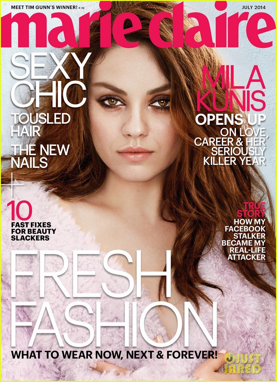 mila kunis marie claire july 2014 cover 01
