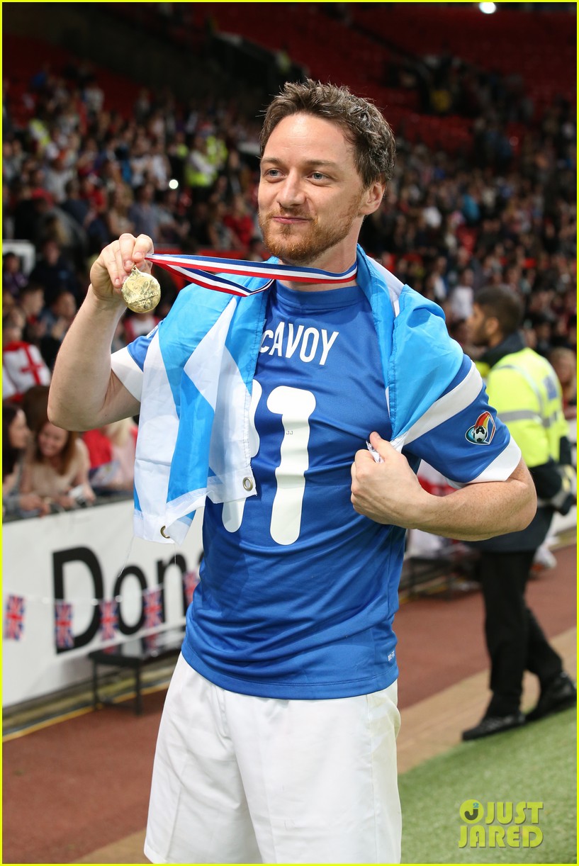 james mcavoy jeremy renner help tackle child poverty at soccer aid 2014 043131628